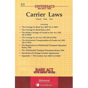 Universal's Carriers Laws (Land, Sea, Air) Bare Act